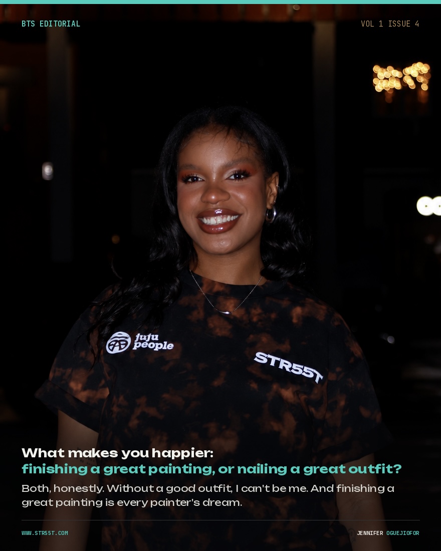 -What makes you happier — finishing a great painting, or nailing a great outfit?